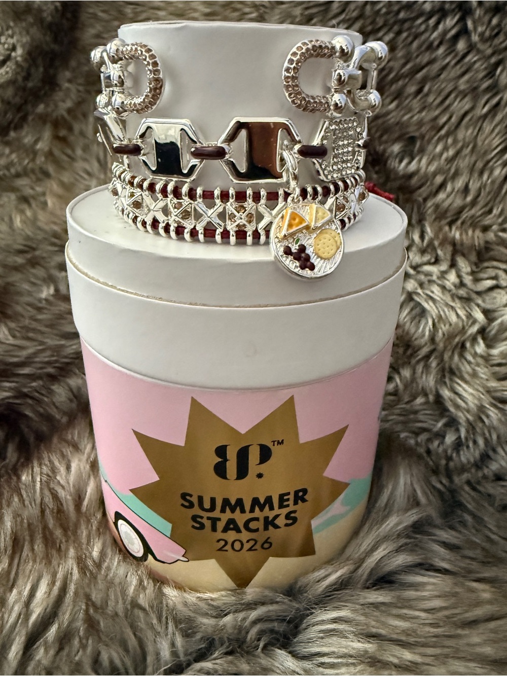 Summer Stacks 2026 - Picnic In Paris Silver Bracelet Stack
